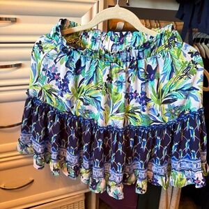 Lilly Pulitzer skirt and blouse set, small, off shoulder